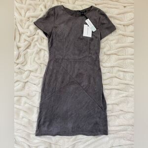 NWT 41 Hawthorne bowie faux suede knit dress